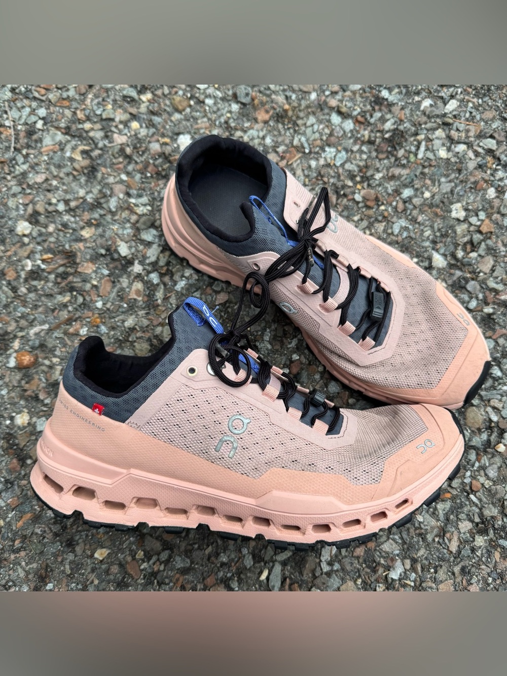 On Cloud Ultra Trail Running Shoes Women’s 8.5 Rose Pink Cobalt Sneaker Active